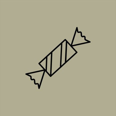 Şeker ikonu vektör illüstrasyonu 