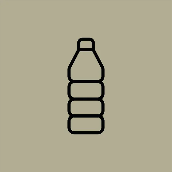 Icono Botella Vector Ilustración — Archivo Imágenes Vectoriales