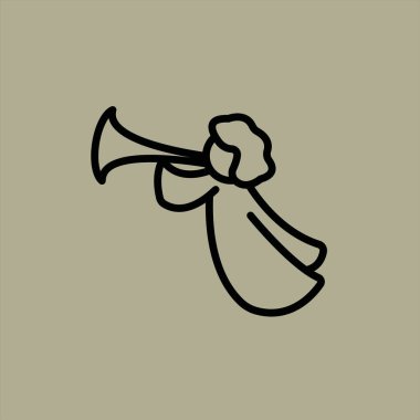 melek simge vektör çizim 