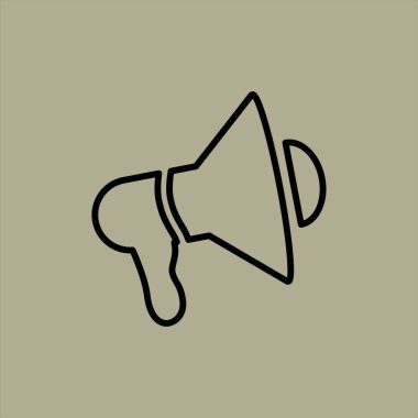 hoparlör simgesi vektör çizim 