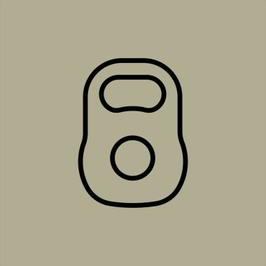 dambıl simgesi vektör illüstrasyonu 