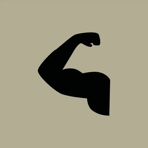 Muscles Icon Vector Illustration — Stock Vector