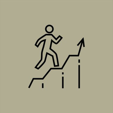 Büyüme simge vektör çizim 