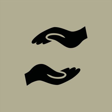 Eller simge vektör illüstrasyonu 