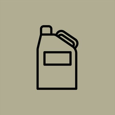 süt ikonu vektör illüstrasyonu 