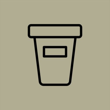 Bin simge vektör illüstrasyonu 