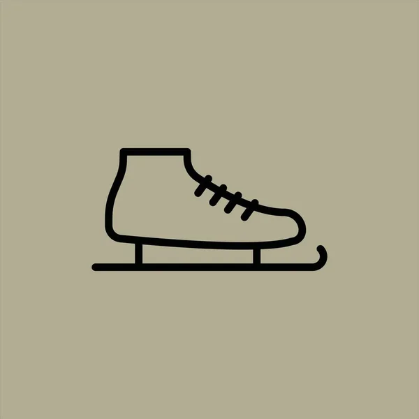 Скейт Взуття Значок Векторні Ілюстрації — стоковий вектор