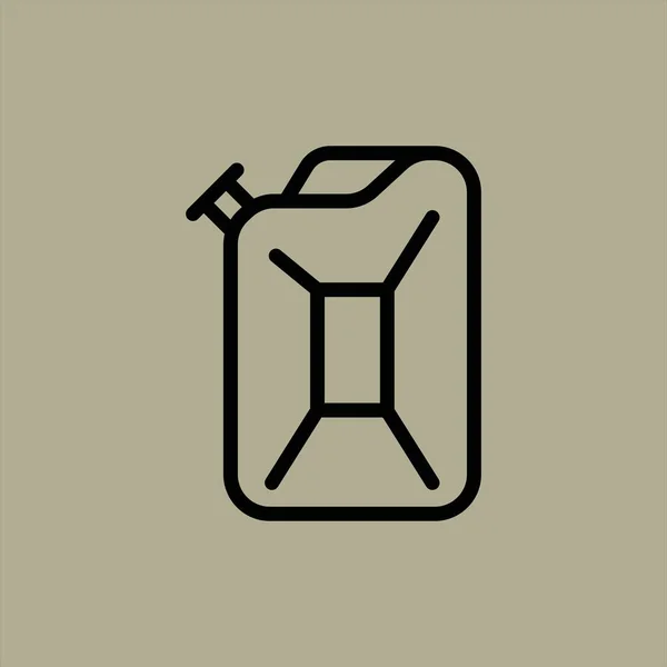 Abbildung Zum Benzin Symbol Vektor — Stockvektor