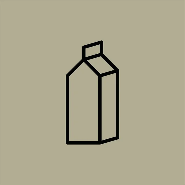 Απεικόνιση Διανύσματος Εικονιδίου Γάλακτος — Διανυσματικό Αρχείο