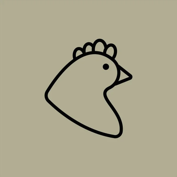 Hen Symbol Vektor Illustration — Stockvektor