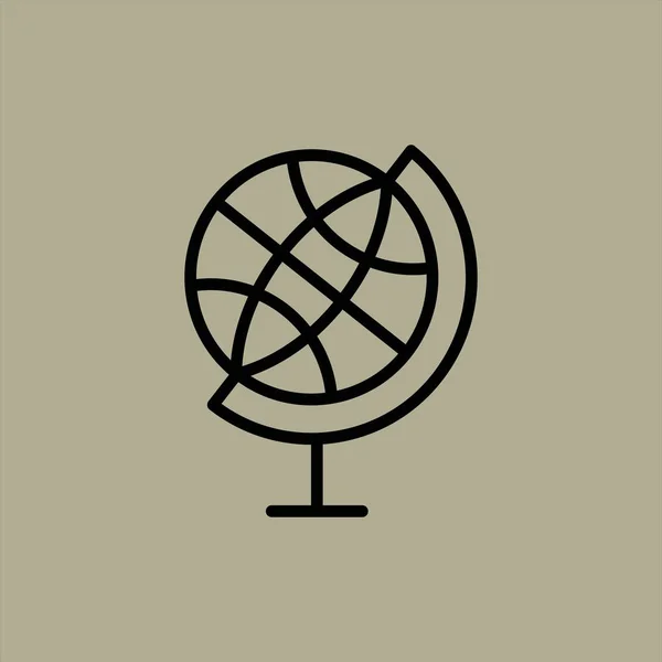 Векторная Иллюстрация Значков Глобуса — стоковый вектор