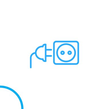 soket simge vektör çizim 