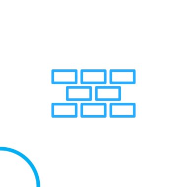 tuğla ikonu vektör illüstrasyonu 