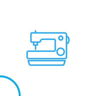 dikiş makinesi con vektör çizim 