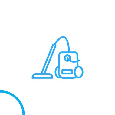 Elektrik süpürgesi ikon vektör illüstrasyonu 