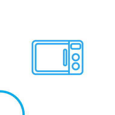 mikrodalga fırın ikonu vektör çizimi 