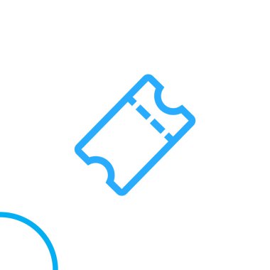 bilet ikonu vektör illüstrasyonu 