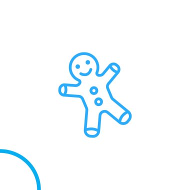 Gingerbread simge vektör çizim 