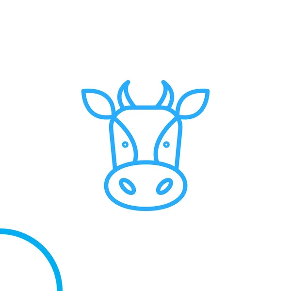 Cow Icon Vector Illustration — Stock Vector