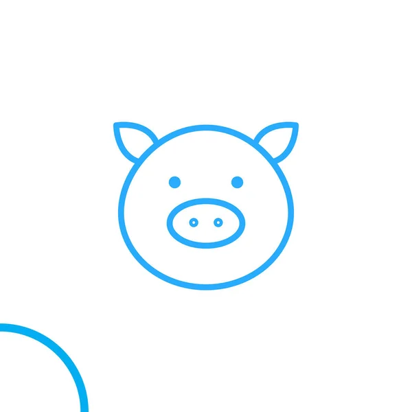 Icon Vektor Illustration Für Schweine — Stockvektor