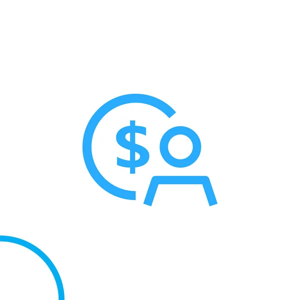 Dollar Symbol Vektor Illustration — Stockvektor