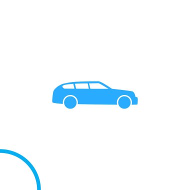 araba simgesi vektör illüstrasyonu  