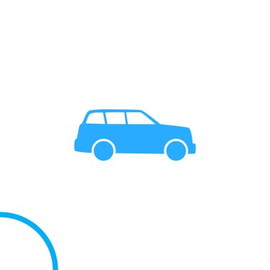 araba simgesi vektör illüstrasyonu  