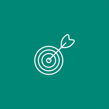  hedef ağ simgesi, vektör illüstrasyonu 