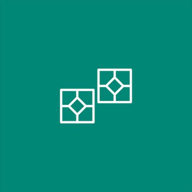 kare web simgesi. Vektör çizim 