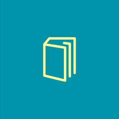 kitap simgesi vektör illüstrasyonu 