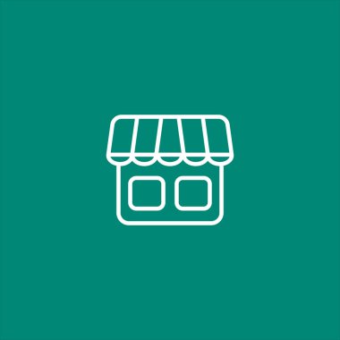 Dükkanı web simgesi, vektör çizim 