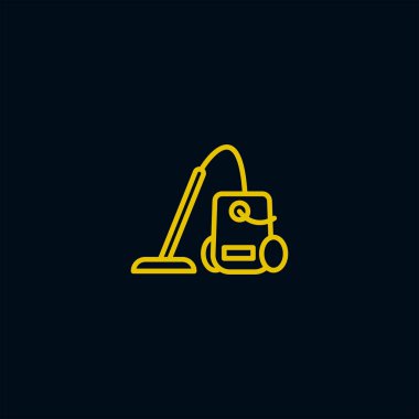 Elektrik süpürgesi ikon vektör illüstrasyonu 