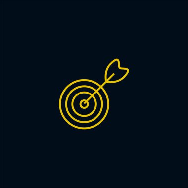  hedef ağ simgesi, vektör illüstrasyonu 