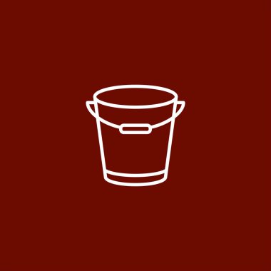 kova web simgesi. Vektör çizim.