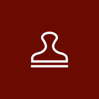 Damga simge vektör çizim 