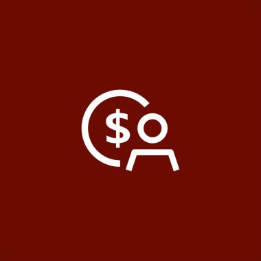 Çalışanın ücret simgesi