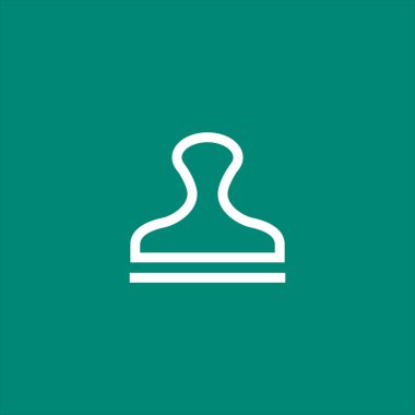 Damga simge vektör çizim 