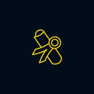 diploma simgesi vektör illüstrasyonu 