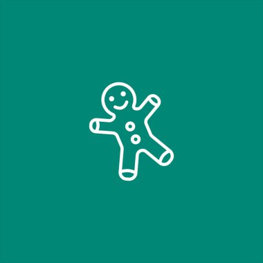 Zencefilli kurabiye vektör çizim 