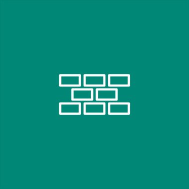 tuğla simge, sembol, vektör çizim oluşturma