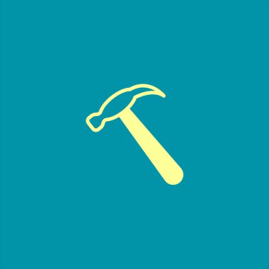 Çekiç ağı simgesi, vektör illüstrasyonu