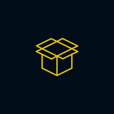 kutu simgesi vektör illüstrasyonu 