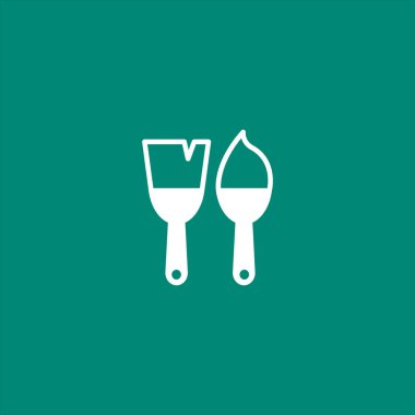 Fırça simgesi vektör illüstrasyonu 