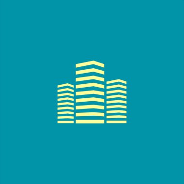 Bina simgesi, vektör illüstrasyonu 