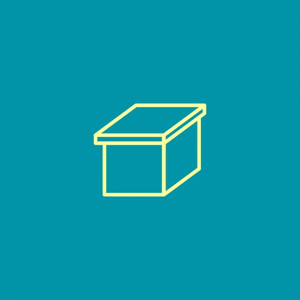 Box Ikon Vektor Illustration — Stock vektor