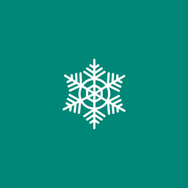 Schneeflocke Symbol Vektor Illustration — Stockvektor