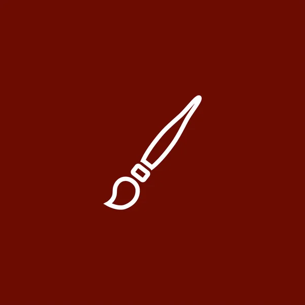 Paint pensel flat ikonen — Stock vektor