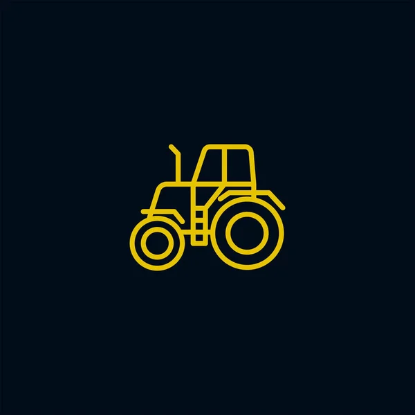 Tractor Icon Vector Illustration — Stock Vector