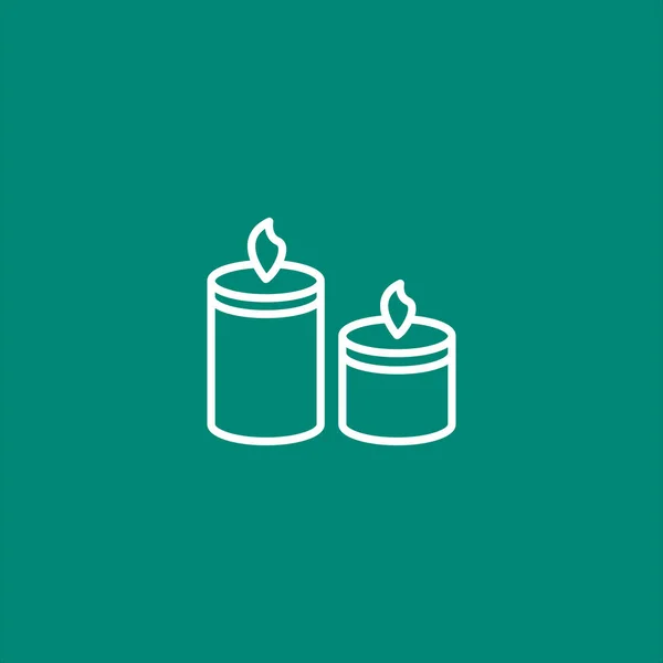 Velas icono web . — Vector de stock