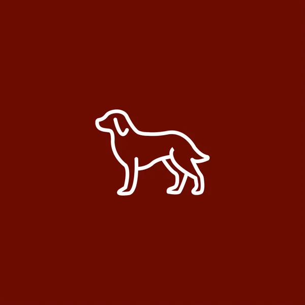 Hund Symbol Vektor Illustration — Stockvektor